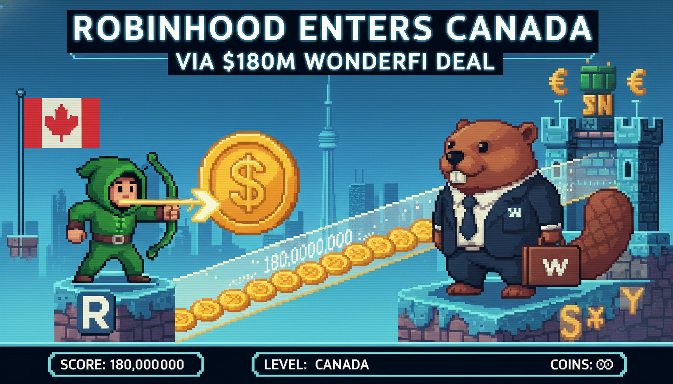 Robinhood Enters Canada via $180M WonderFi Deal
