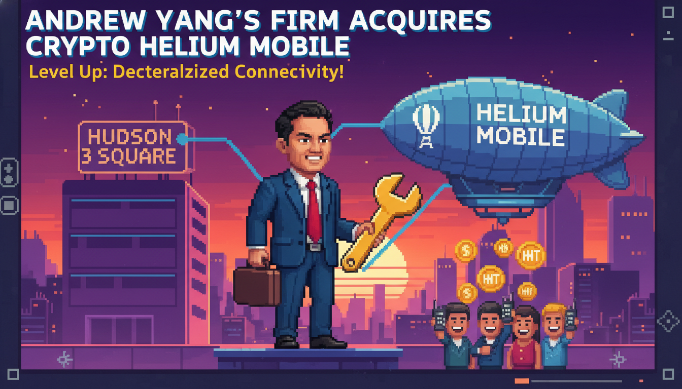 Andrew Yang's Firm Acquires Crypto Helium Mobile