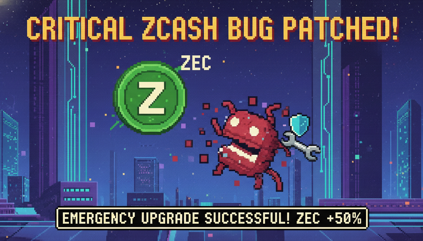 Critical Zcash Bug Patched in Emergency Upgrade, ZEC Up 50%