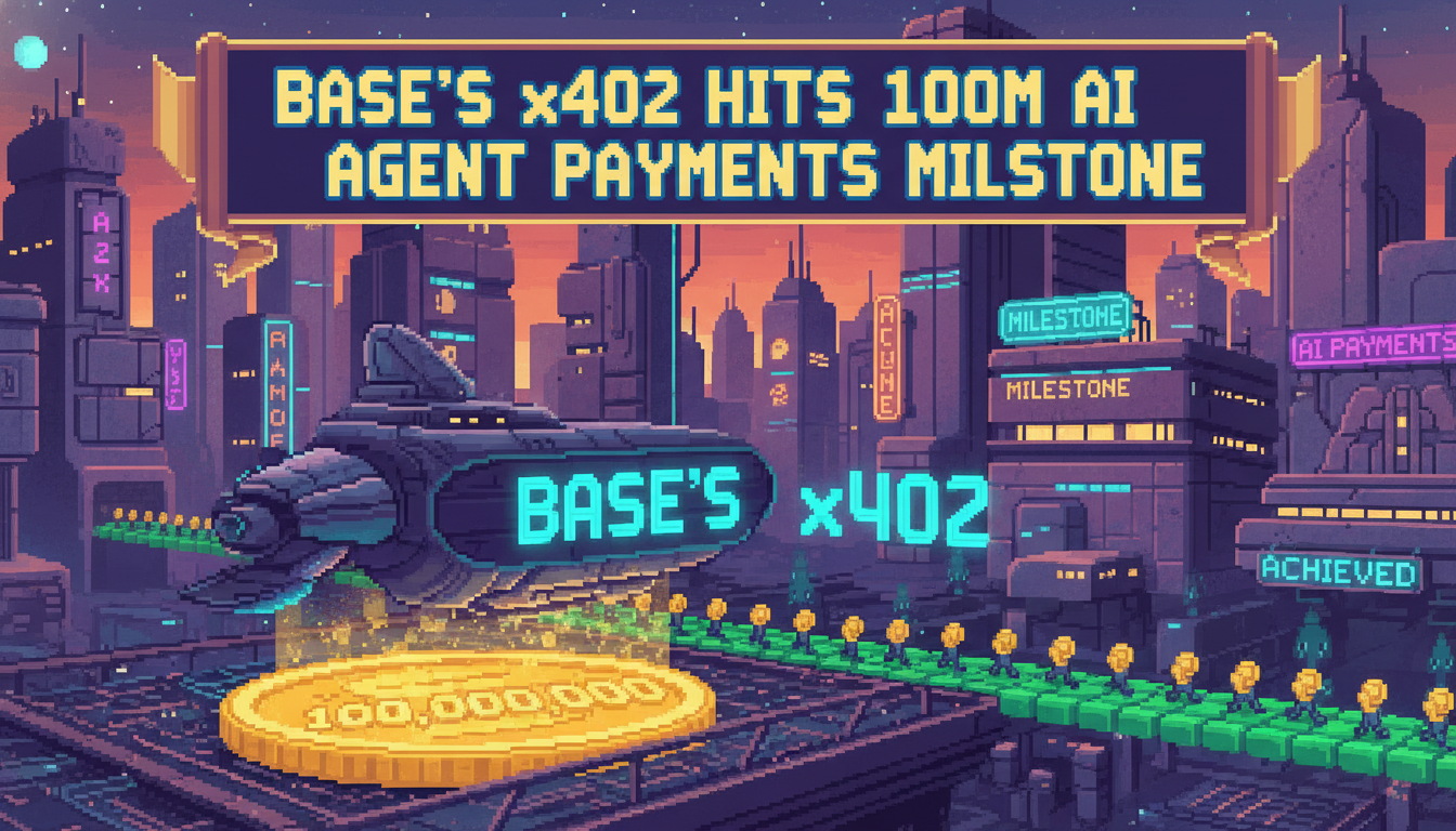 Base's x402 Hits 100M AI Agent Payments Milestone