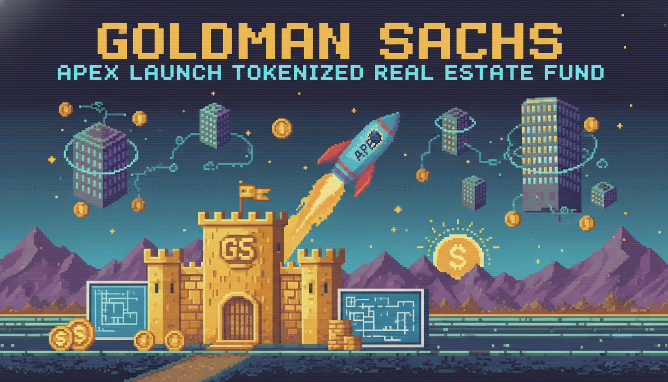 Goldman Sachs, Apex Launch Tokenized Real Estate Fund