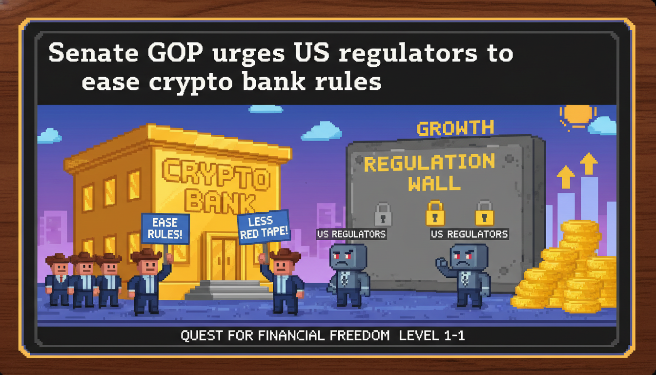 Senate GOP urges US regulators to ease crypto bank rules