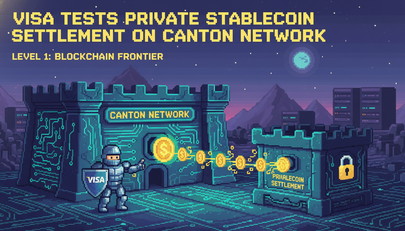 Visa Tests Private Stablecoin Settlement on Canton Network