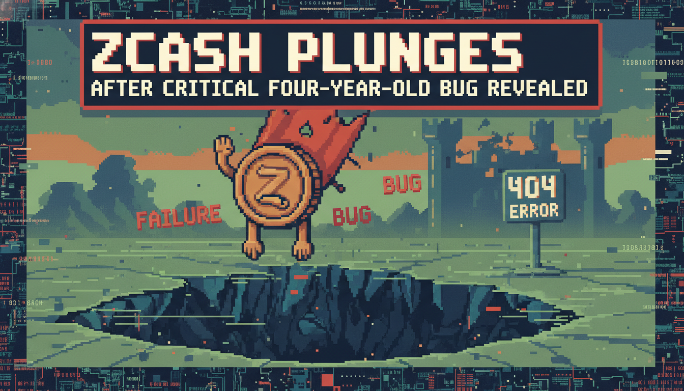 Zcash Plunges After Critical Four-Year-Old Bug Revealed