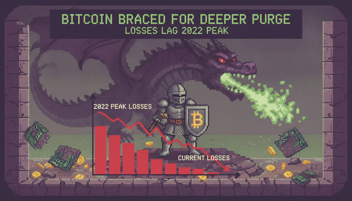 Bitcoin Braced for Deeper Purge as Losses Lag 2022 Peak
