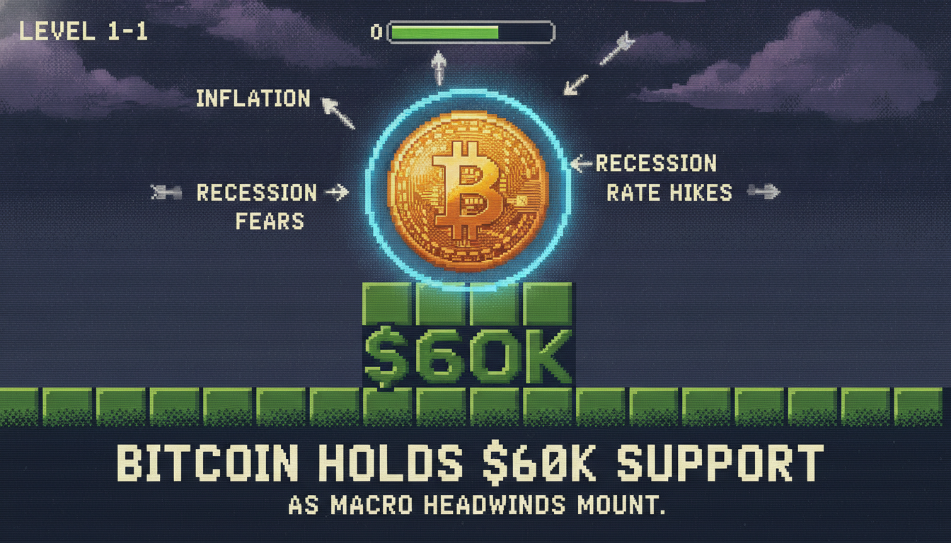 Bitcoin Holds $60K Support as Macro Headwinds Mount