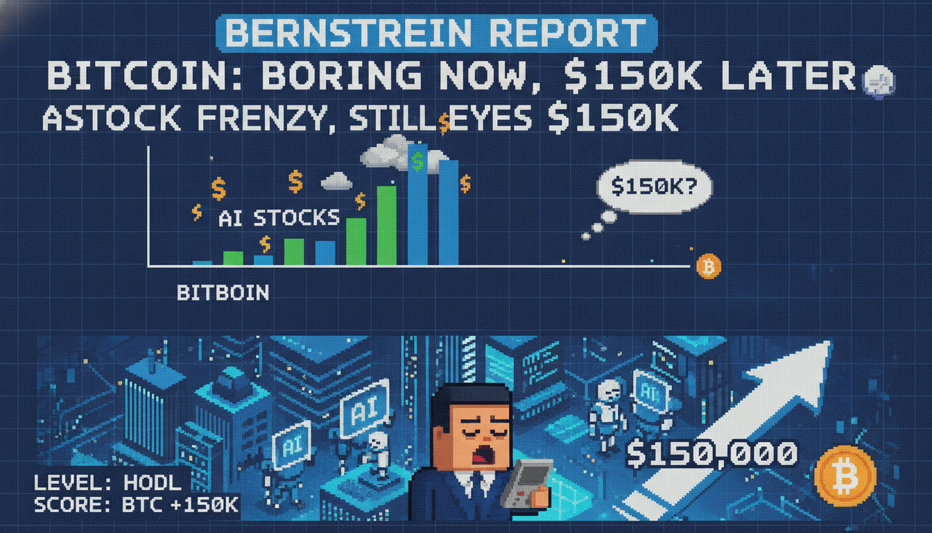 Bernstein: Bitcoin Looks Boring Amid AI Stock Frenzy, Still Eyes $150K