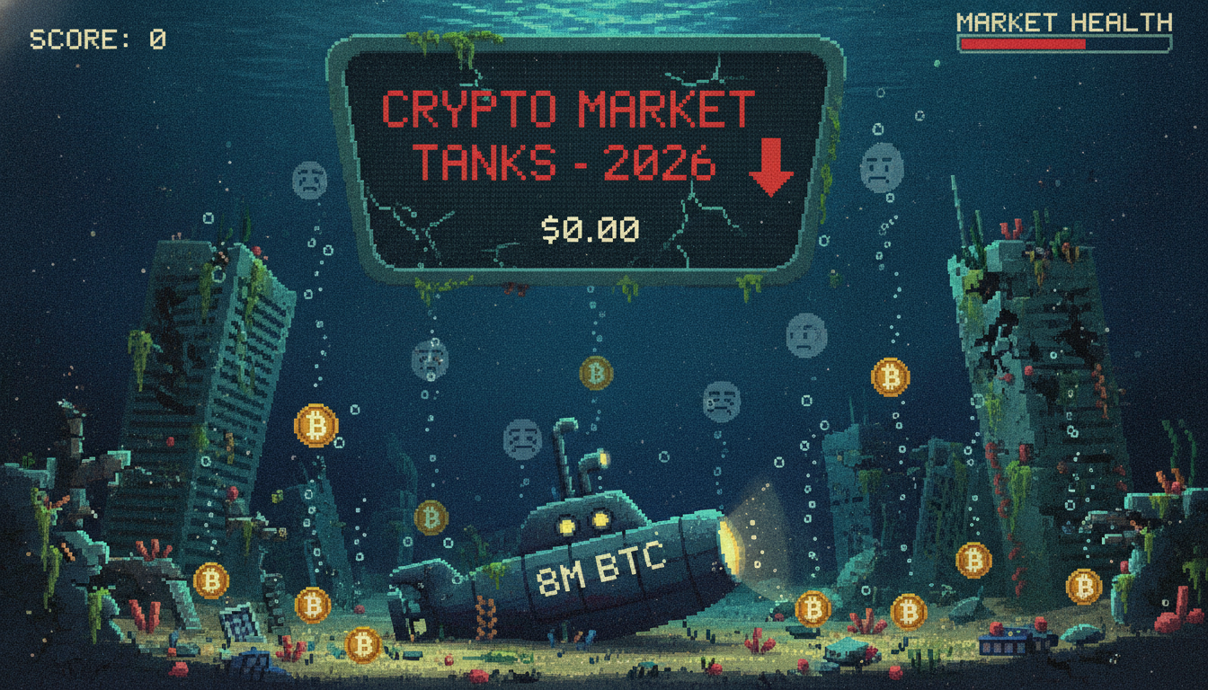8M BTC Underwater as Crypto Market Tanks in 2026