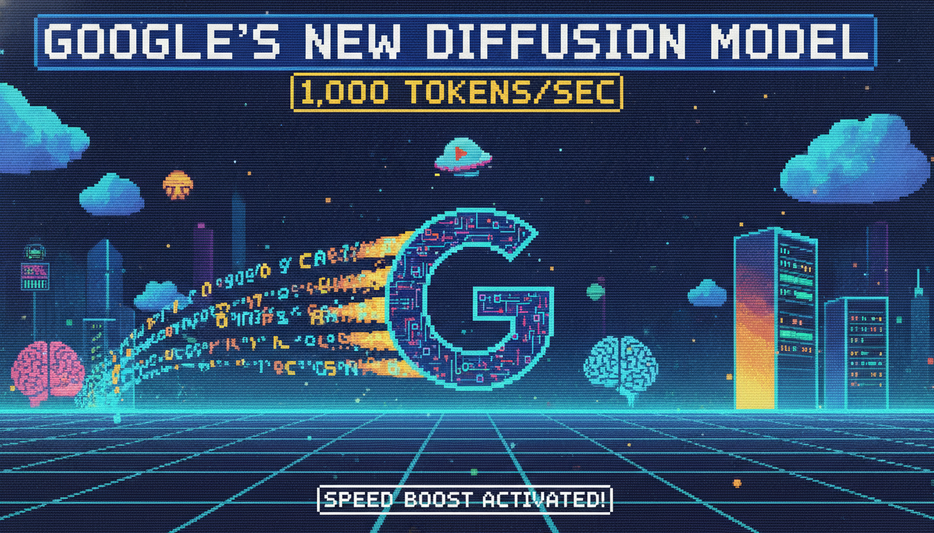 Google's New Diffusion Model Hits 1,000 Tokens/Sec