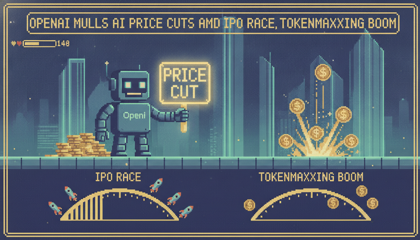 OpenAI Mulls AI Price Cuts Amid IPO Race, Tokenmaxxing Boom