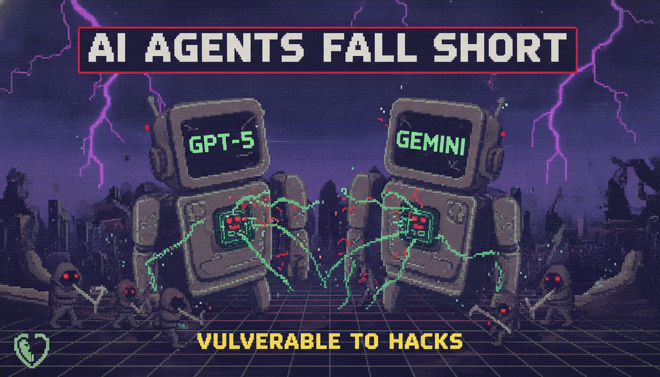 AI Agents Fall Short: GPT-5, Gemini Vulnerable to Hacks