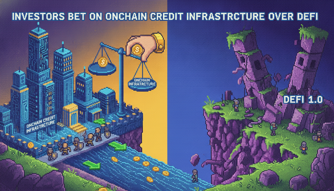 Investors Bet on Onchain Credit Infrastructure Over DeFi