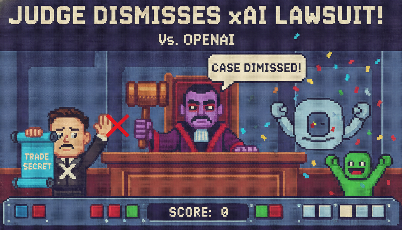 Judge Dismisses xAI Trade Secret Lawsuit Against OpenAI