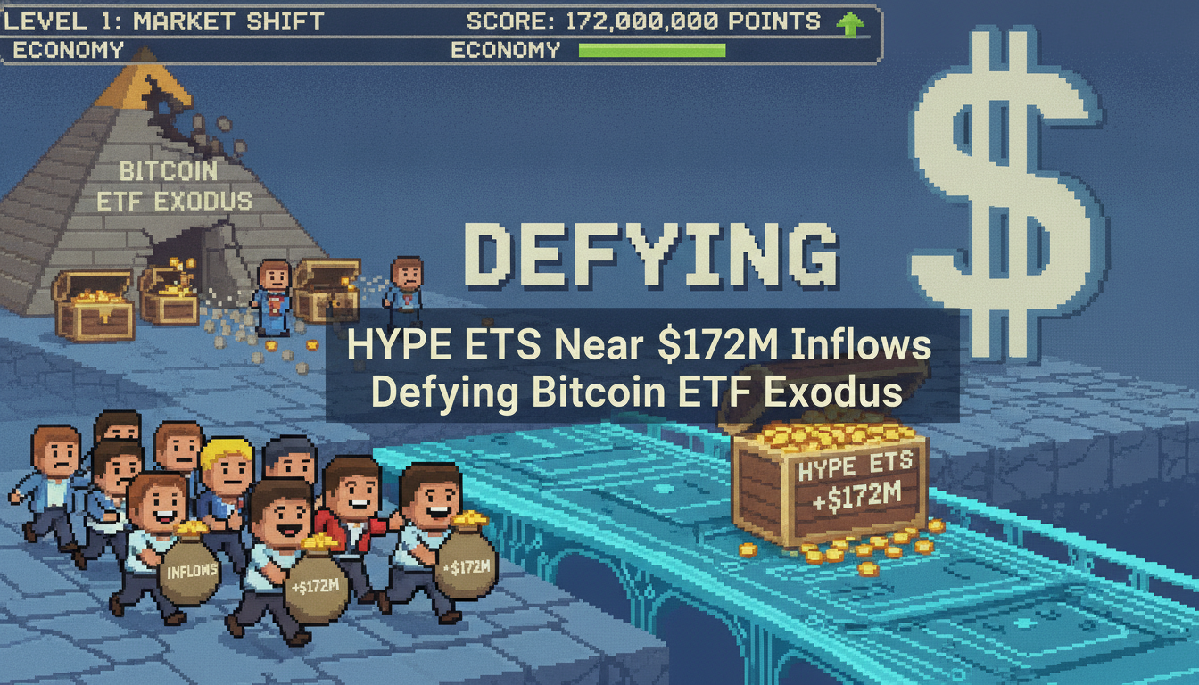 Hype ETFs Near $172M Inflows Defying Bitcoin ETF Exodus