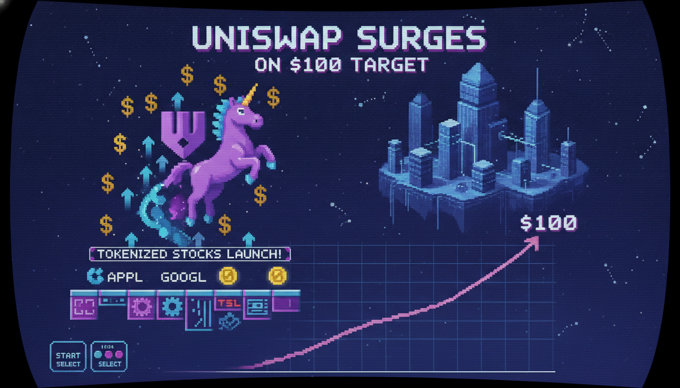 Uniswap Surges on $100 Target, Tokenized Stocks Launch