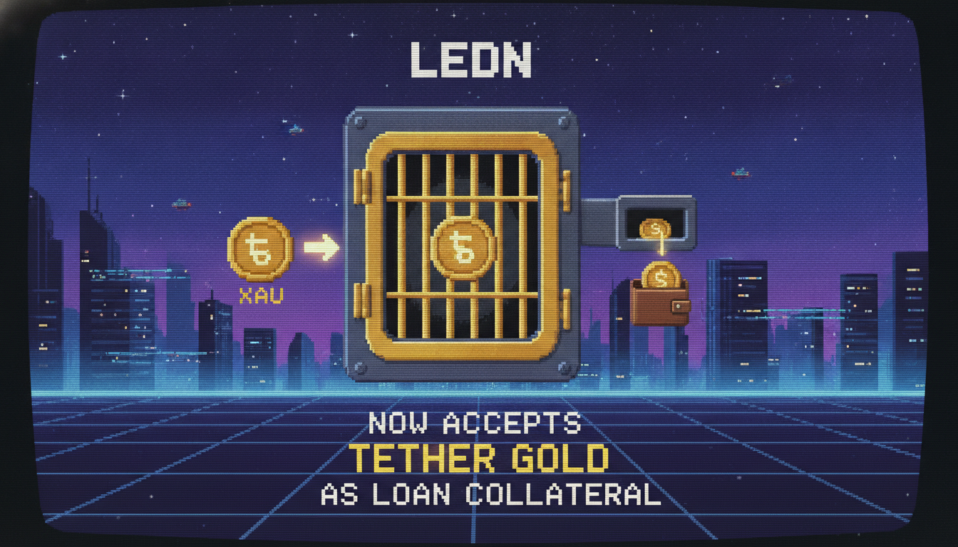 Ledn Now Accepts Tether Gold as Loan Collateral