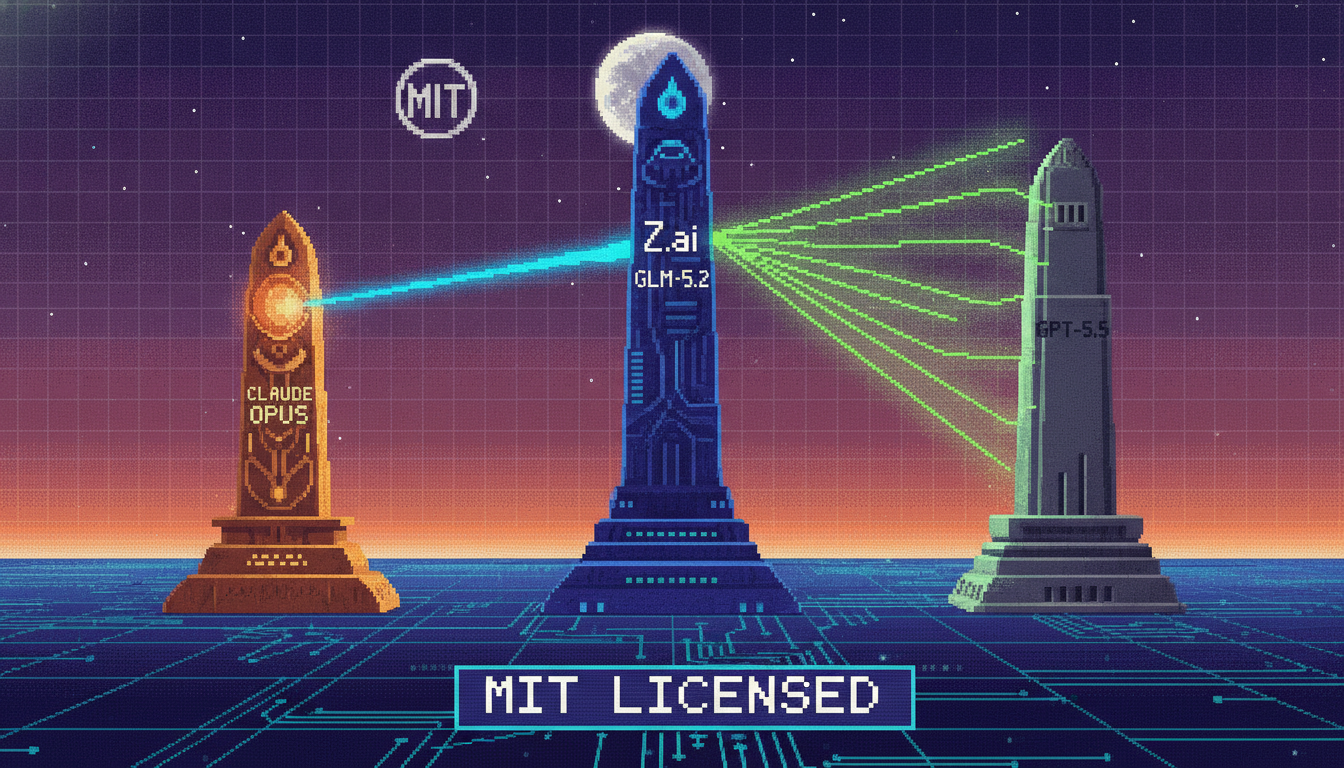 Z.ai's GLM-5.2 Nears Claude Opus, Beats GPT-5.5, MIT Licensed