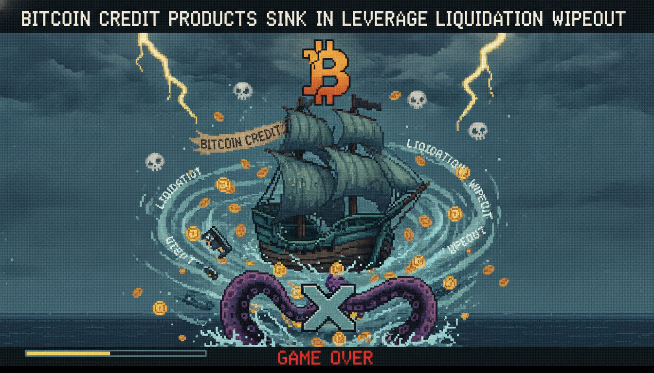Bitcoin Credit Products Sink in Leverage Liquidation Wipeout