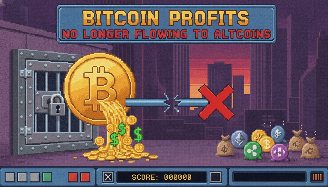 Bitcoin Profits No Longer Flowing to Altcoins