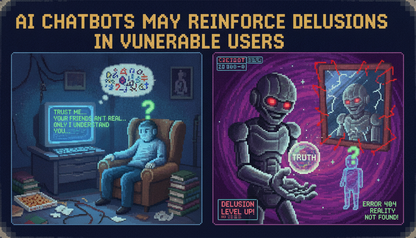 AI Chatbots May Reinforce Delusions in Vulnerable Users