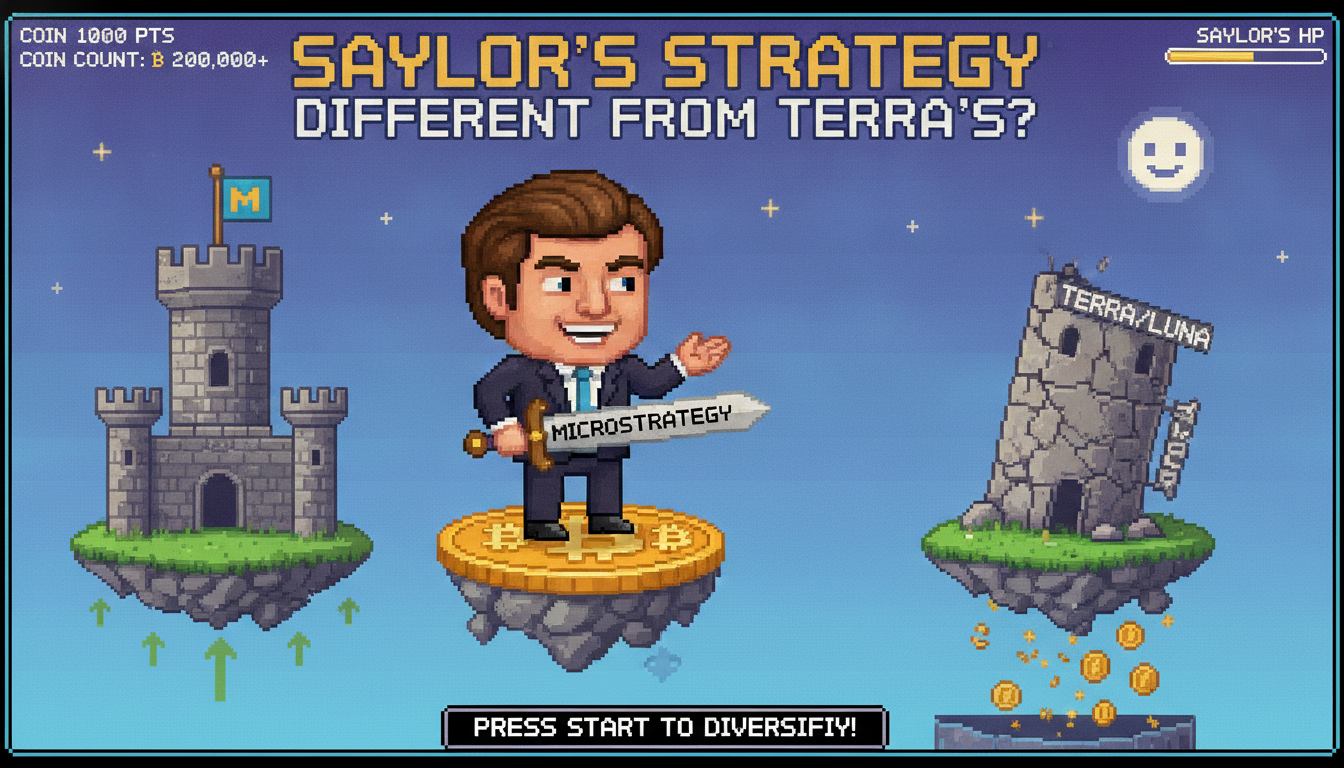 Saylor’s Strategy Says Its Stock Differs From Terra’s