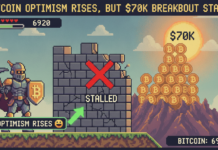 Bitcoin Optimism Rises, but $70K Breakout Stalls Bitcoin Optimism Rises, but $70K Breakout Stalls