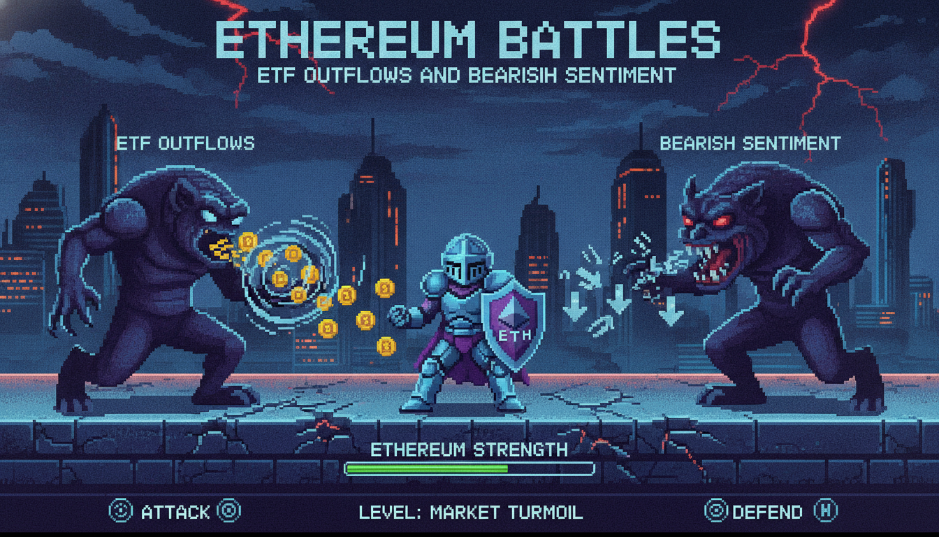 Ethereum Battles ETF Outflows and Bearish Sentiment