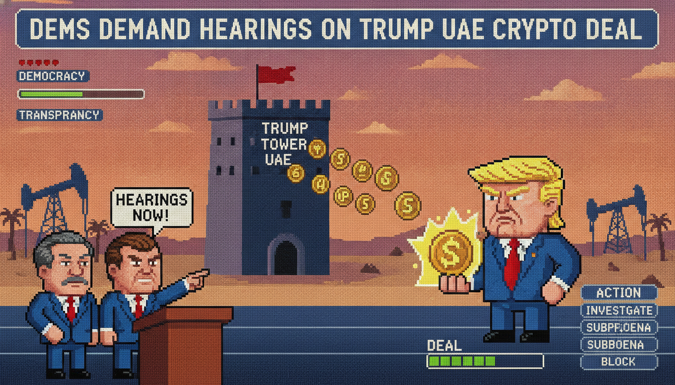Dems Demand Hearings On Trump UAE Crypto Deal