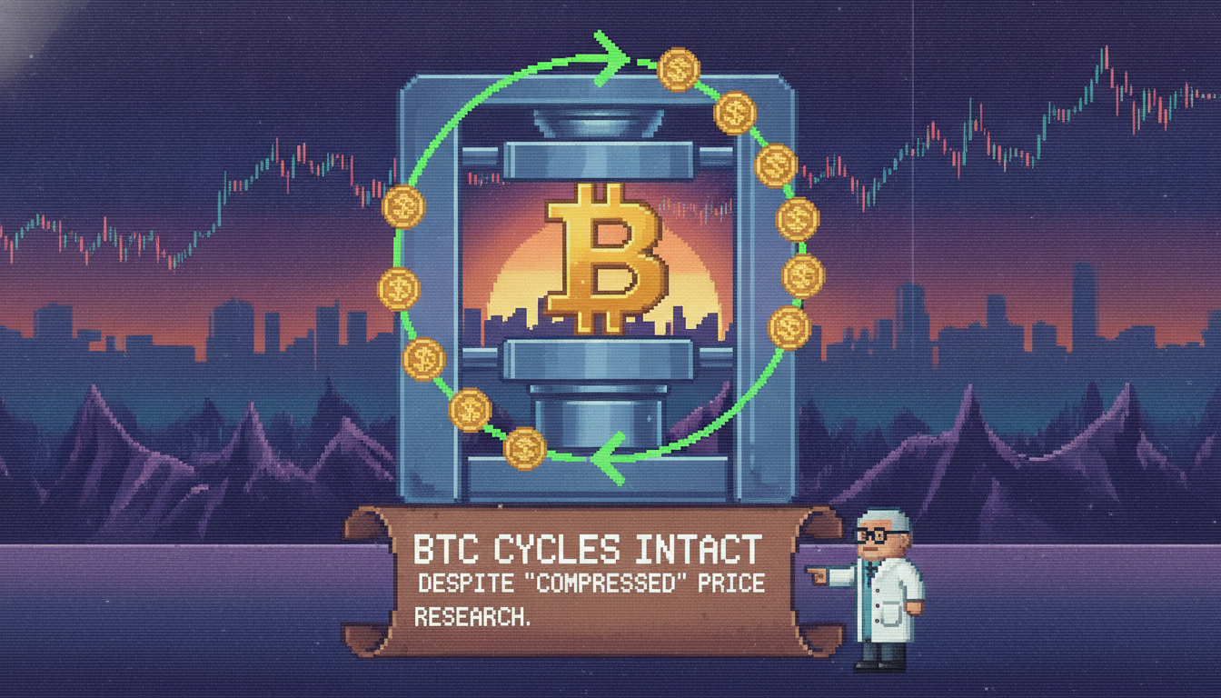 BTC Cycles Intact Despite "Compressed" Price: Research