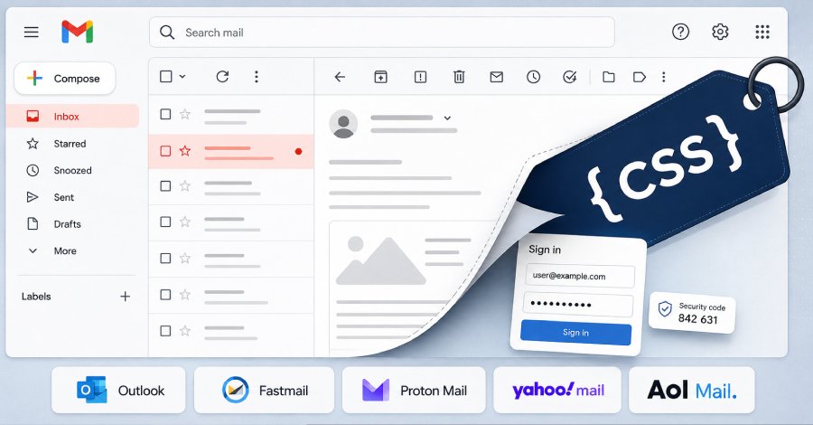 CSS attacks in webmail can steal passwords, tokens