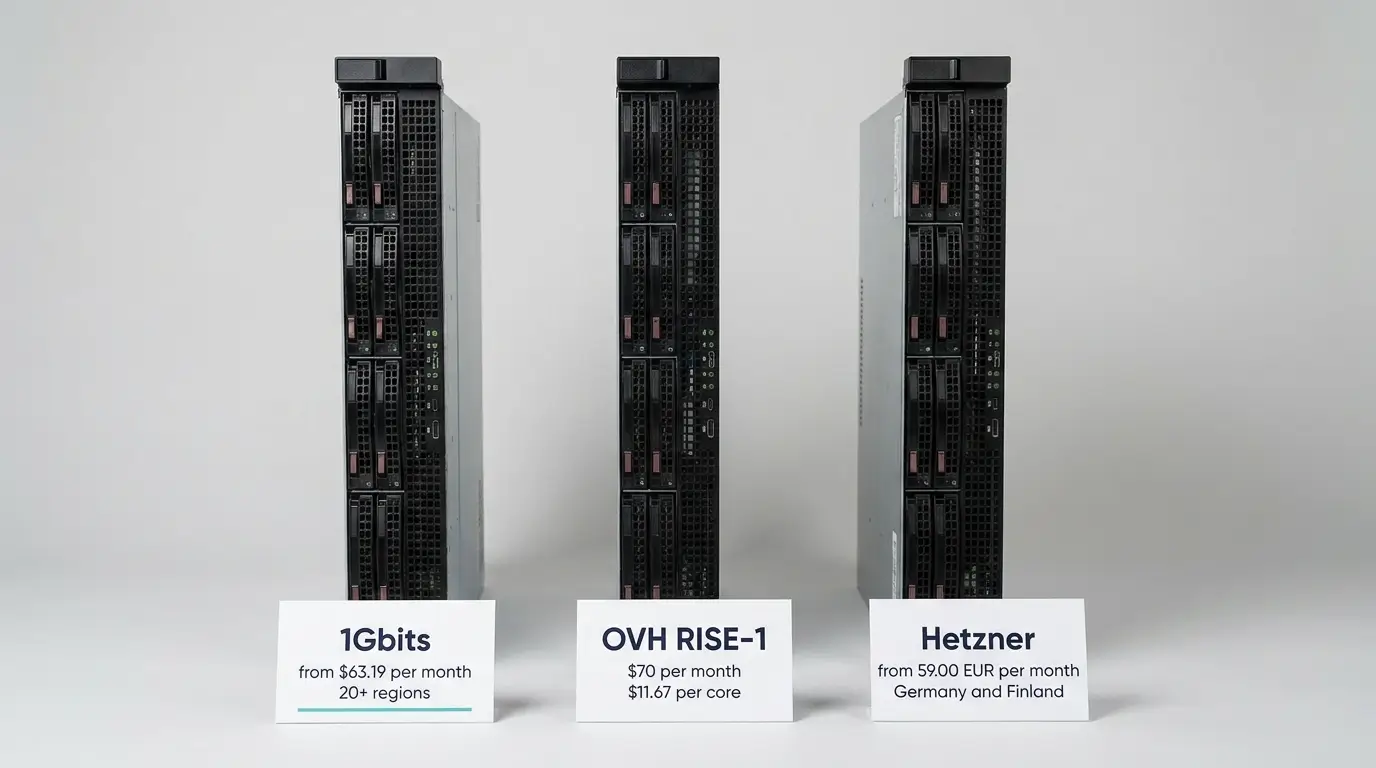 1Gbits vs OVH vs Hetzner: Which Bare Metal Provider Wins on Price and Performance