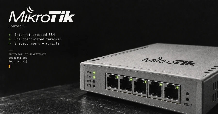 MikroTik SSH exploit grants full admin control without auth